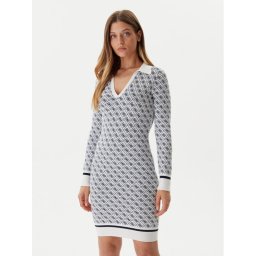 Guess Плетена рокля W5BK25 Z3JD2 Екрю Slim Fit