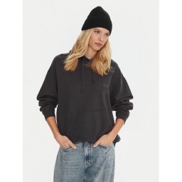 Quiksilver Суитшърт Esential Hoodie EQWFT03191 Сив Oversize