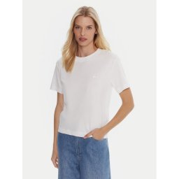 Quiksilver Тишърт Essential EQWZT03196 Бял Regular Fit