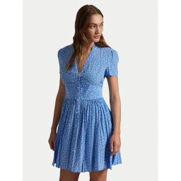 Polo Ralph Lauren Лятна рокля 211969150001 Син Regular Fit