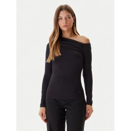 Guess Блуза W5BP08 K1492 Черен Slim Fit