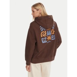 Quiksilver Суитшърт EQWFT03189 Кафяв Regular Fit