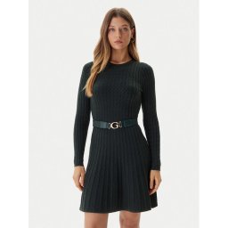 Guess Плетена рокля W5BK68 Z2YJ2 Зелен Slim Fit
