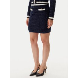 Guess Пола тип молив W5BD1X Z4090 Тъмносин Slim Fit