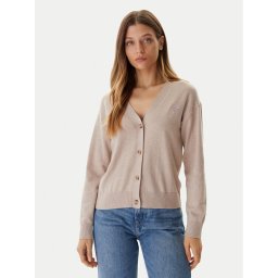 Guess Jeans Кардиган W4BR16 Z3HO2 Бежов Regular Fit
