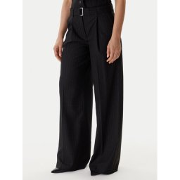 Guess Панталони тип палацо W5BB13 W2422 Черен Regular Fit