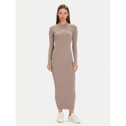Guess Плетена рокля V5BK02 Z3JD2 Розов Slim Fit