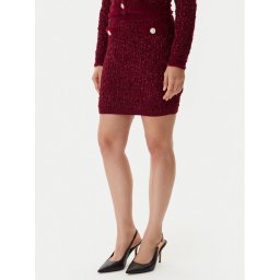 Guess Пола тип молив W5BD1X Z4090 Червен Slim Fit