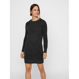 Vero Moda Плетена рокля 10215523 Черен Relaxed Fit