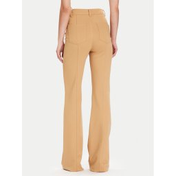Guess Текстилни панталони W5BB16 KCMU2 Бежов Flare Fit