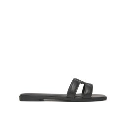 Tommy Hilfiger Чехли Th Logo Strap Mule FW0FW08671 Черен
