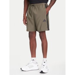 adidas Спортни шорти Essential 3-Stripes Chelsea JE6434 Каки Regular Fit