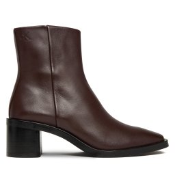 Боти Calvin Klein Block Heel Zip Boot Lth HW0HW02593 Бордо