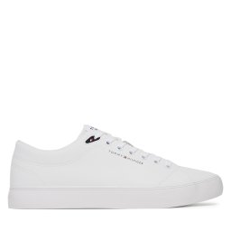 Гуменки Tommy Hilfiger Th Hi Vulc Core Low Lth Ii Ess FM0FM05511 Бял