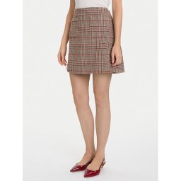 Tommy Hilfiger Мини пола Seasonal WW0WW48265 Бежов Regular Fit
