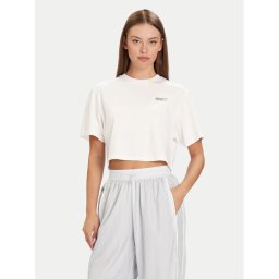 Puma Тишърт PUMA X ROSÉ 633806 77 Бял Relaxed Fit