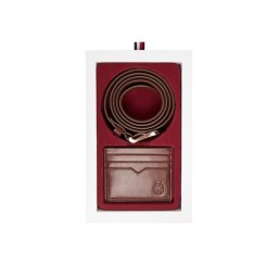 Tommy Hilfiger Подаръчен сет Th Crest Belt And Cc Holder AM0AM13934 Кафяв