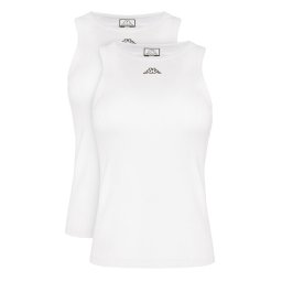 Kappa Комплект потници Logo Benny 322565W Бял Regular Fit