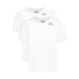 Kappa Комплект тениски Logo Alyce 322564W Бял Regular Fit