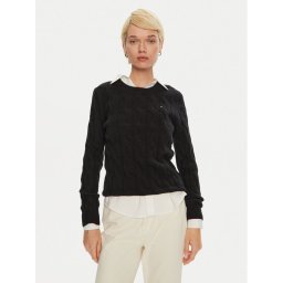 Tommy Hilfiger Пуловер WW0WW43586 Черен Regular Fit