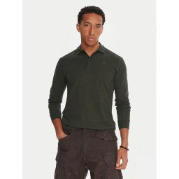 G-Star Raw Тениска с яка и копчета Dunda D27683-5864 Сив Slim Fit