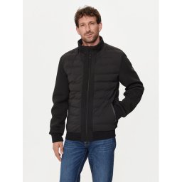 Guess Пухено яке M4YL37 WG9U2 Черен Regular Fit