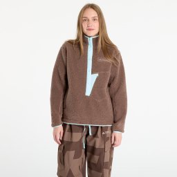 Суитшърт adidas Terrex Xploric High Pile Fleece Pullover Sweatshirt Earth Strata/ Aurora Ivy L