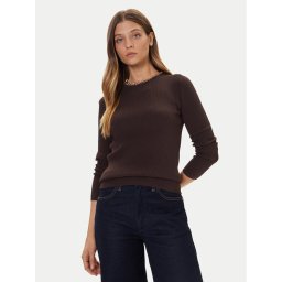 MICHAEL Michael Kors Пуловер MF561CJ33D Кафяв Slim Fit