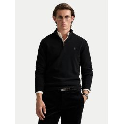 Polo Ralph Lauren Пуловер 710876756002 Черен Regular Fit