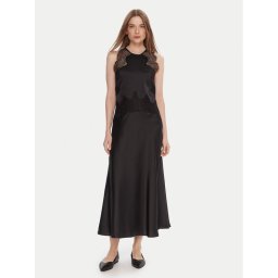 BOSS Коктейлна рокля C_Dlace 50548394 Черен Slim Fit