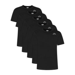 Kappa Комплект тениски Logo Myrto 322563W Черен Regular Fit