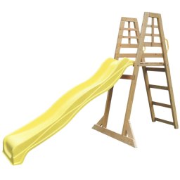 Детска Дървена Катерушка с Пързалка 2.2 м Ginger Home, За Игра на Двора...