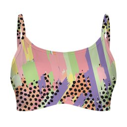 Горнище за дамски бански Mr. GUGU & Miss GO PASTEL DOTS CROP