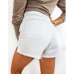 Women's jean shorts DEVIS white SY0166