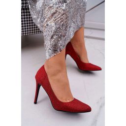 Boto Lu Boo Дамски обувки на шпилки Brocade Red D-57 Valerii