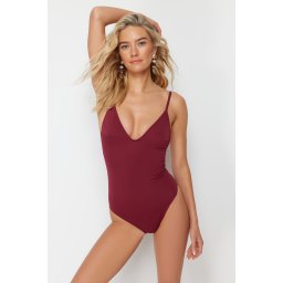 Дамски бански Trendyol V-neck