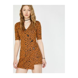 Koton Women's Leopard Print Jumpsuit