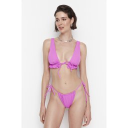 Дамски бански горнище Trendyol Fuchsia