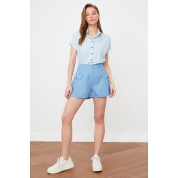 Trendyol Blue Pocket Detailed Shorts & Bermuda