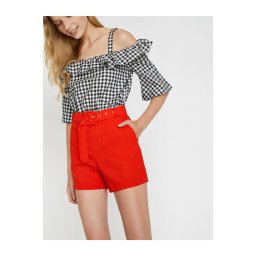Koton Women's Belt Detailed Shorts