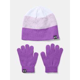 Under Armour Cap G Beanie Glove Combo-PPL - Girls