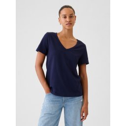 GAP T-Shirt Organic Vintage V-Neck - Women's