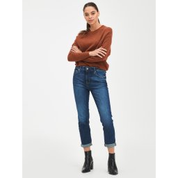GAP Jeans Mid Rise Universal Slim Boyfriend Jeans - Ladies