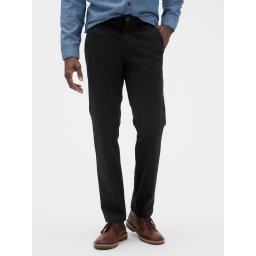 GAP Trousers essential khakis in straight fit with Flex - Mens