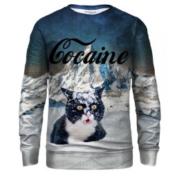 Суитшърт LET IT SNOW Bittersweet_Paris_Cocaine_Cat_Sweater_S-Pc_Bsp017_White