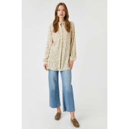 Koton Women's Brown Patterned Tunic