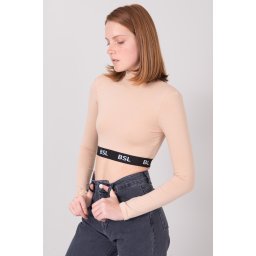 Short top BSL Beige turtleneck