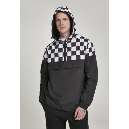 Check Pull Over Jacket blk/chess