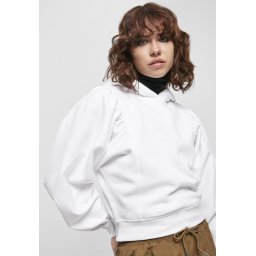 Women's Bio Gathering Batwing Hoody White