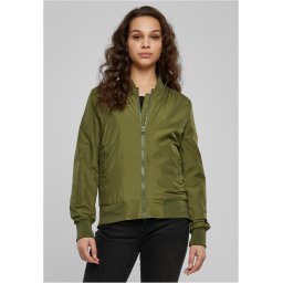 Women's Light Bomber Jacket - Olive